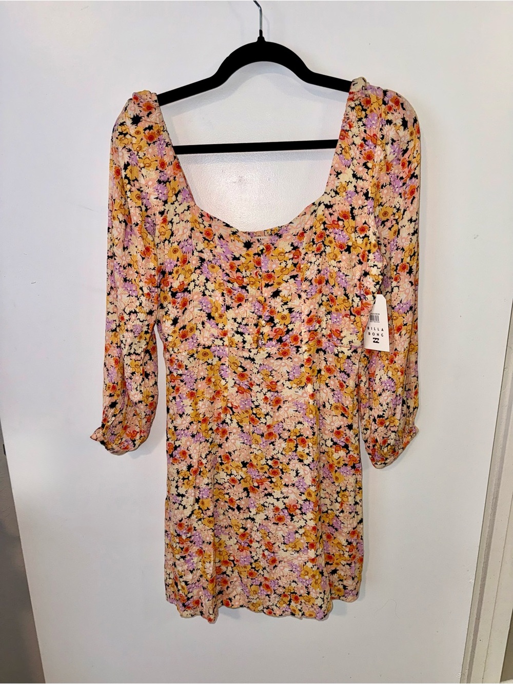 Billabong Heartland Floral Scoop-Neck Mini Dress